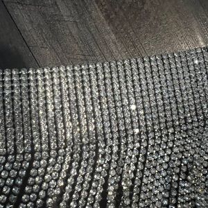 Rhinestone choker